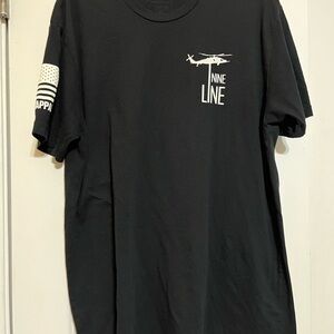Nine Line Men's Black Graphic Tee